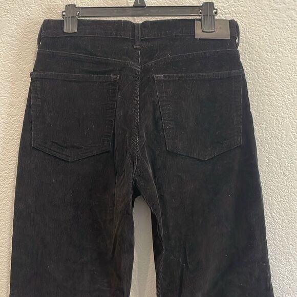 Everlane Black Baby Cord Cheeky Corduroy Straight Leg Pants Size 30 - Picture 7 of 9